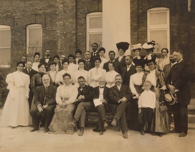 Andrew Carnegie en Booker T. Washington door Frances Benjamin Johnston